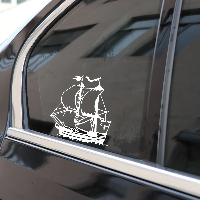 QYPF 14.6*15.8CM Coolest Dragon Ship Sport Graphic Decor Car Styling Sticker Extreme Movement Silhouette Vinyl C16-1098 | Автомобили и