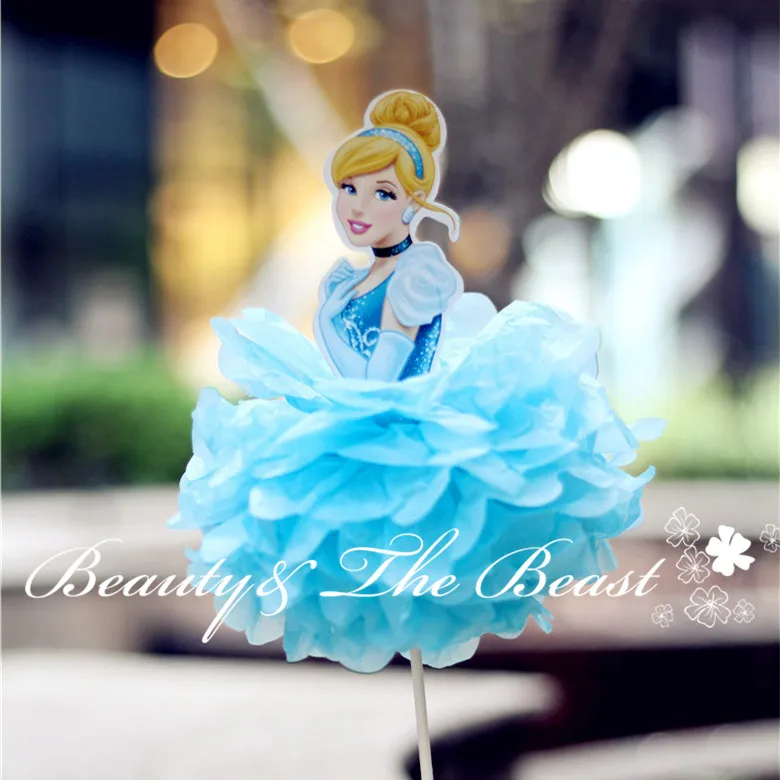 

12''High Princess Cinderella Cake Toppers Cake Accessory Cake Table Party Supplies Birthday Party Decorations Kids Baby Shower