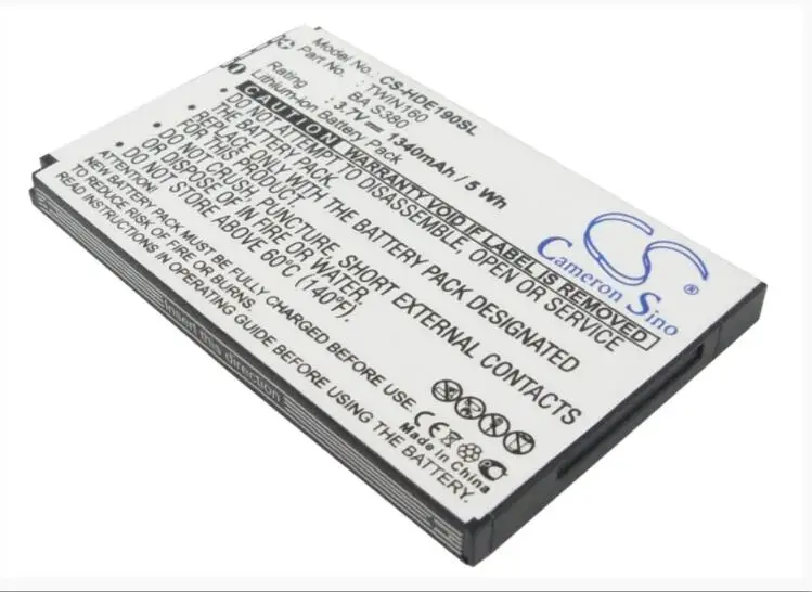 Аккумулятор Cameron Sino 1340 мАч для DOPOD A6288 T5399 Touch Twin 35H00121 05M BA S380 TWIN160 HTC A6262 A6266 Hero