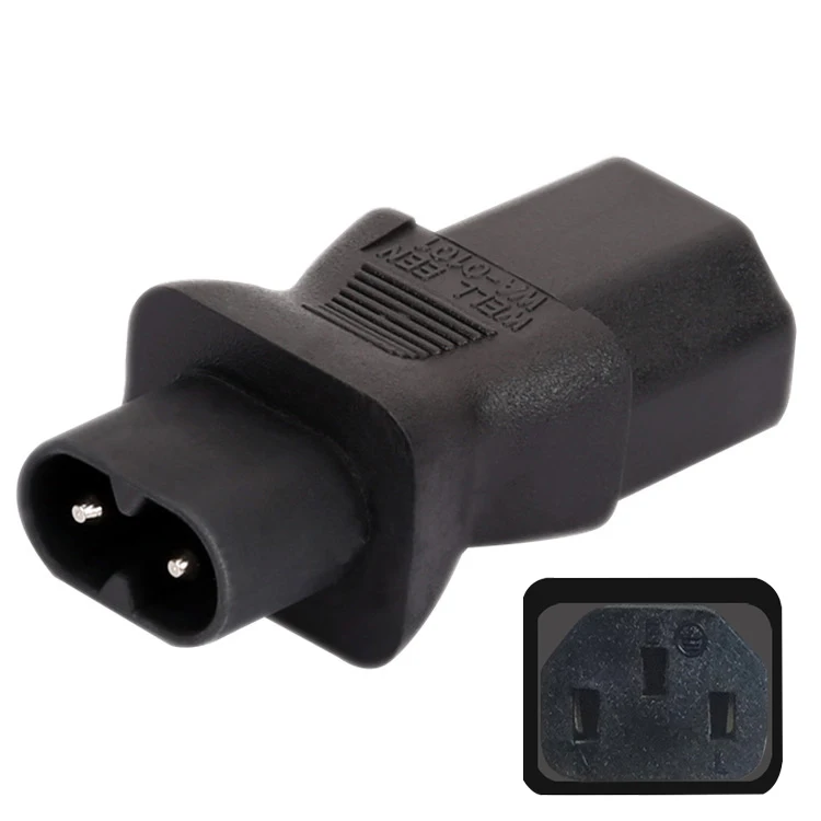 Адаптер питания IEC320 C8 папа-мама C13 3pin | Электроника
