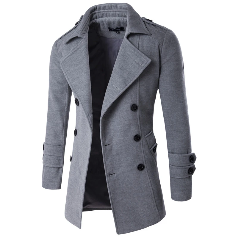 Мужская брендовая одежда Chaqueta Hombre мужской Тренч из шерсти и смесей мужская