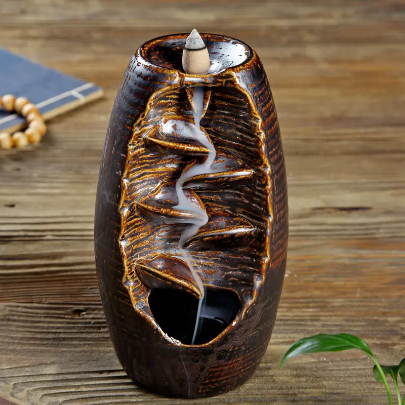 Горелка для благовоний с обратным потоком ладан Керамика Craft Ddiffuser Офис горная - Фото №1