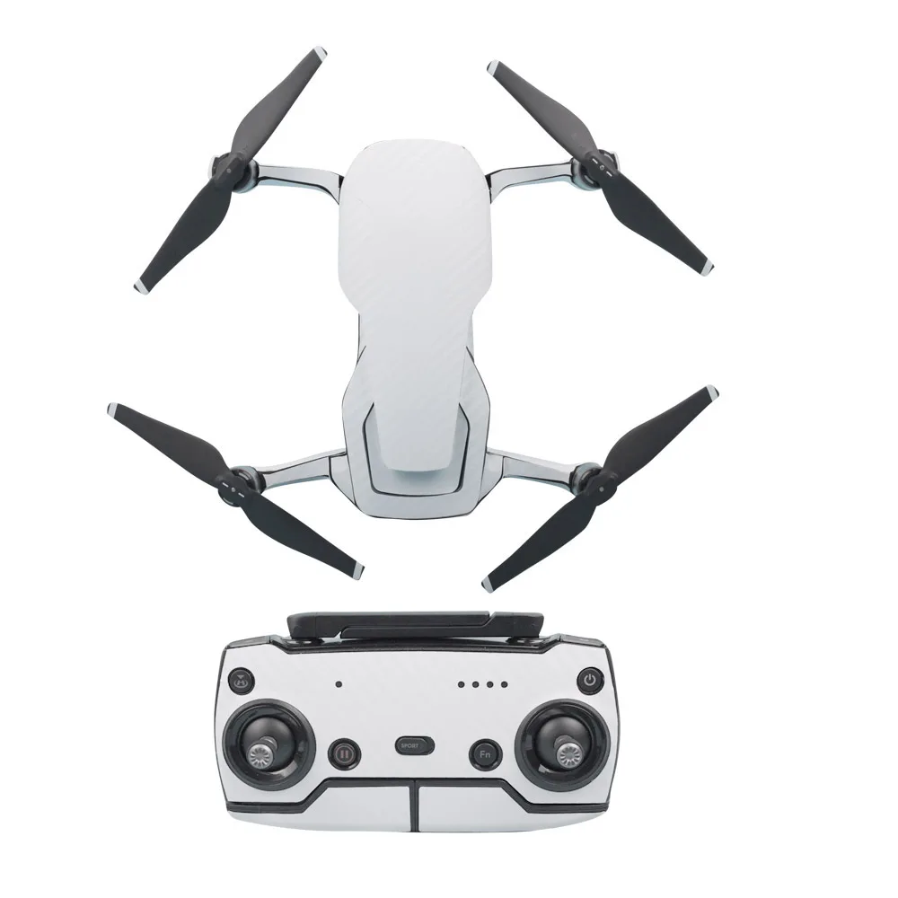 WHITE Sunnylife новые наклейки для DJI Mavic Air водонепроницаемый ПВХ карбоновый Графический корпус+ RC+ 3 наклейки на батарейки кожа для DJI Mavic Air - Цвет: WHITE