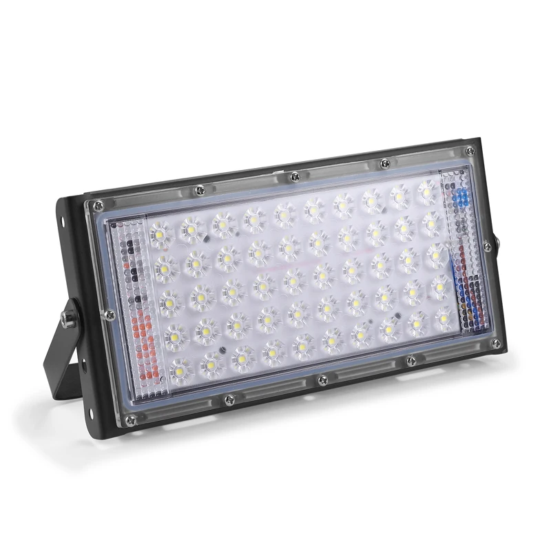 Светодиодный прожектор светильник 50W 220V 240V заливающее светильник IP65 Водонепроницаемый наружной стены отражатель светильник ing Сад Квадратный точечный светильник