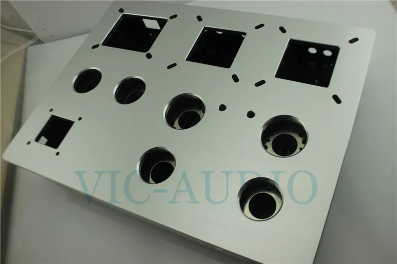 Алюминиевый и железный корпус усилителя мощности DIY 300B 2A3 трубчатый аудио 380 мм * 290