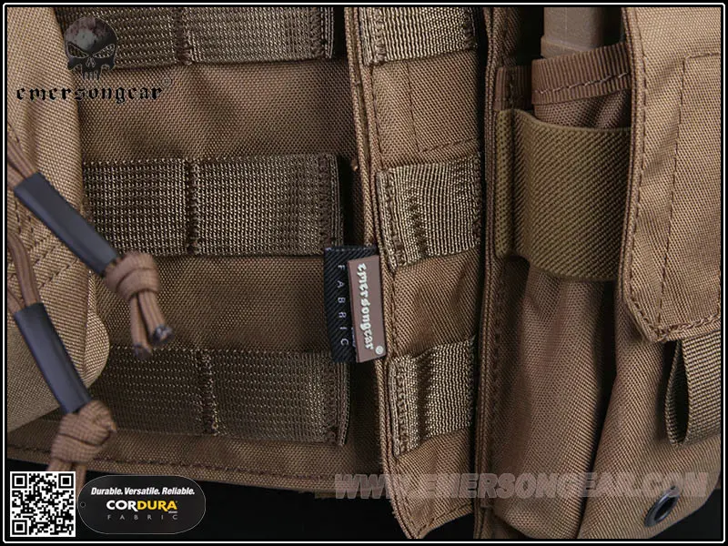 Emersongear LBT6094A стильный тактический жилет с 3 мешочками страйкбол боевой Молл Coyote