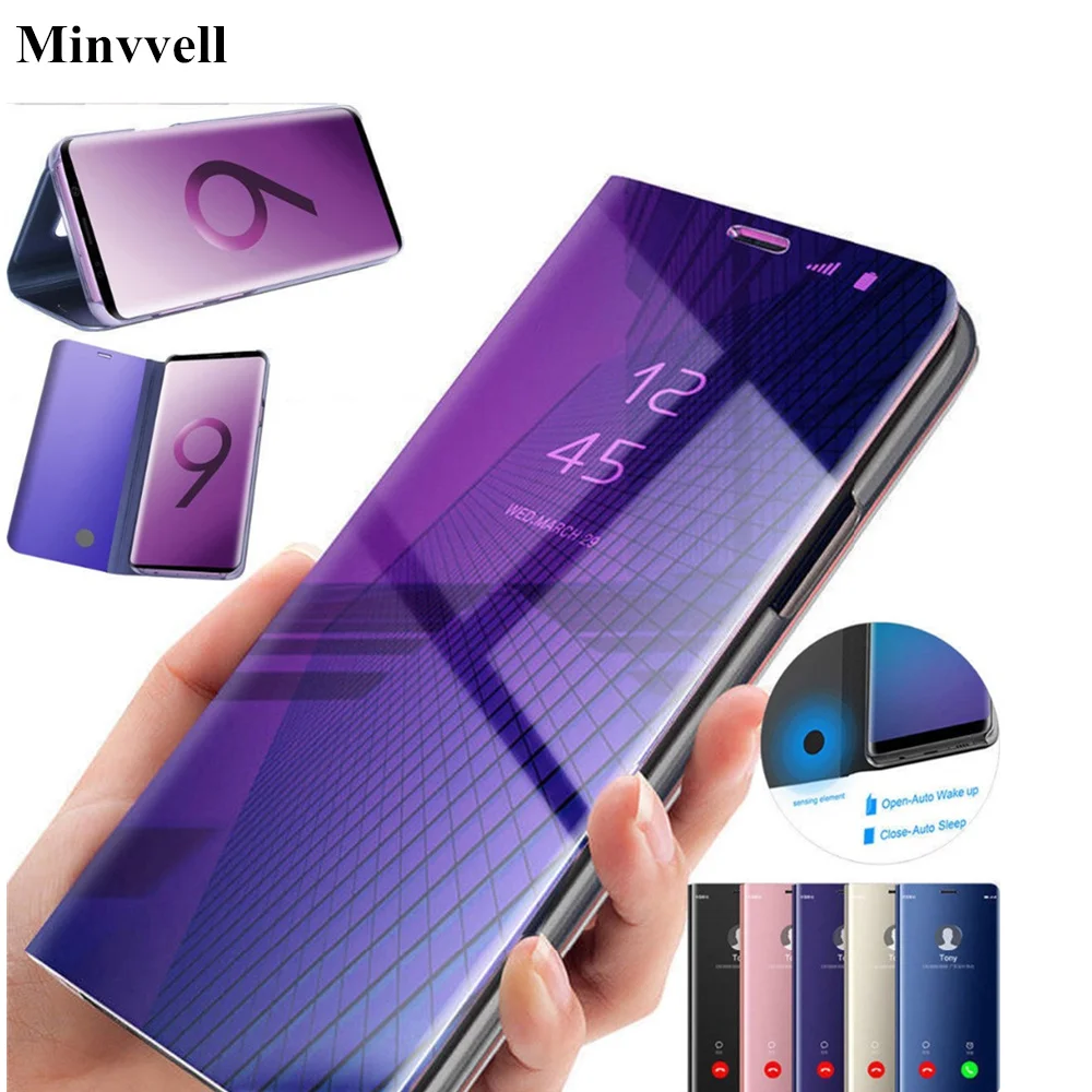 Роскошный умный чехол для Samsung Galaxy S9 S8 Plus S7 S6 Edge с откидной крышкой и подставкой