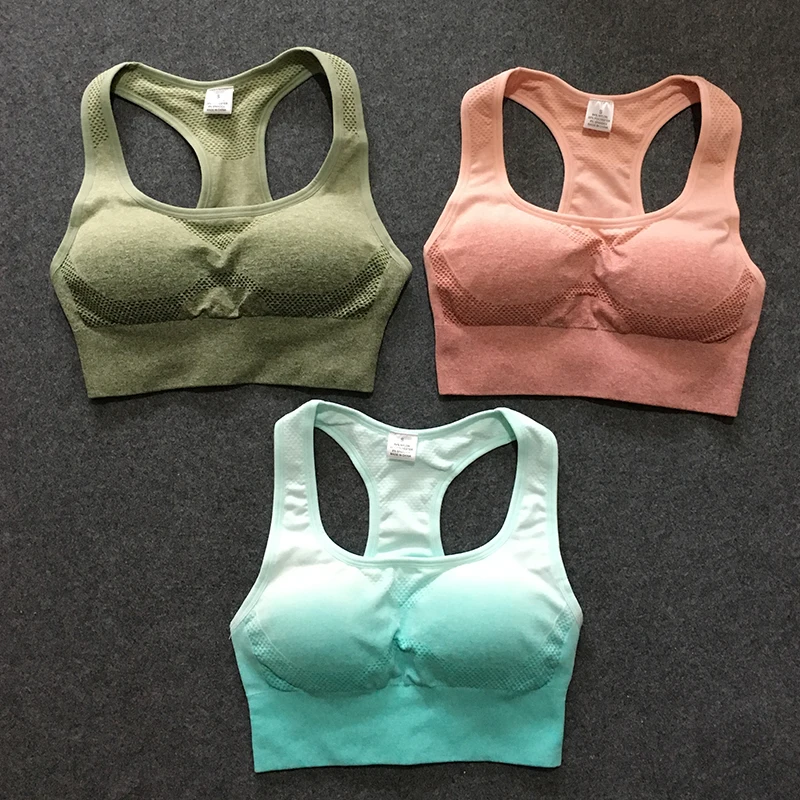 Ombre спортивный комплект из 2 предметов, Тренировочный Набор для женщин, комплекты для йоги, женская спортивная тренировочная одежда, женская спортивная одежда, Синие леггинсы, спортивный комплект