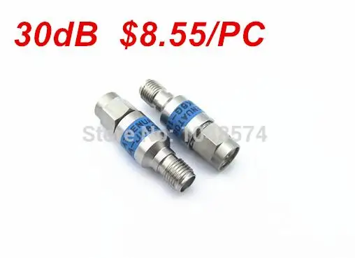 

1 Pc Ternary alloy 2W SMA male to SMA female Coaxial RF Attenuator DC to 6.0GHz 50ohm 30db