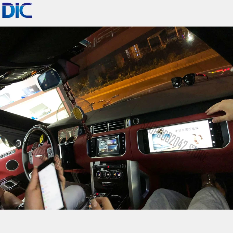 DLC полный сенсорный экран 5 цветов 12 дюймов развлекательный монитор Android первый полицейский пилот для Land Rover Range Rover vogue
