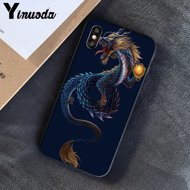 Yinuoda Китайский Зодиак Дракон Чехол для iphone SE 2020 8 7 6 6S 6Plus X XS MAX 5 5S XR Capa|Бамперы| |