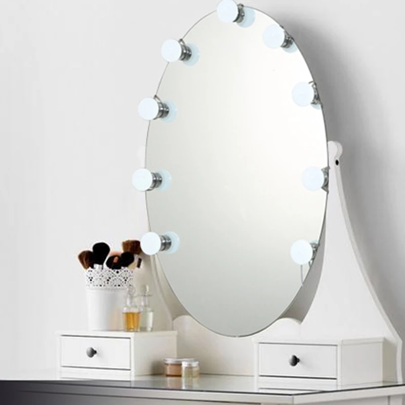 10 шт. водонепроницаемый голливудский косметический светильник ed зеркальный для