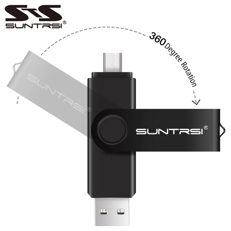 Suntrsi OTG флеш-накопитель 4 ГБ 8 ГБ для смартфона USB флеш-накопитель 16 ГБ 32 ГБ Флешка USB флешка для ПК реальная емкость 64 Гб