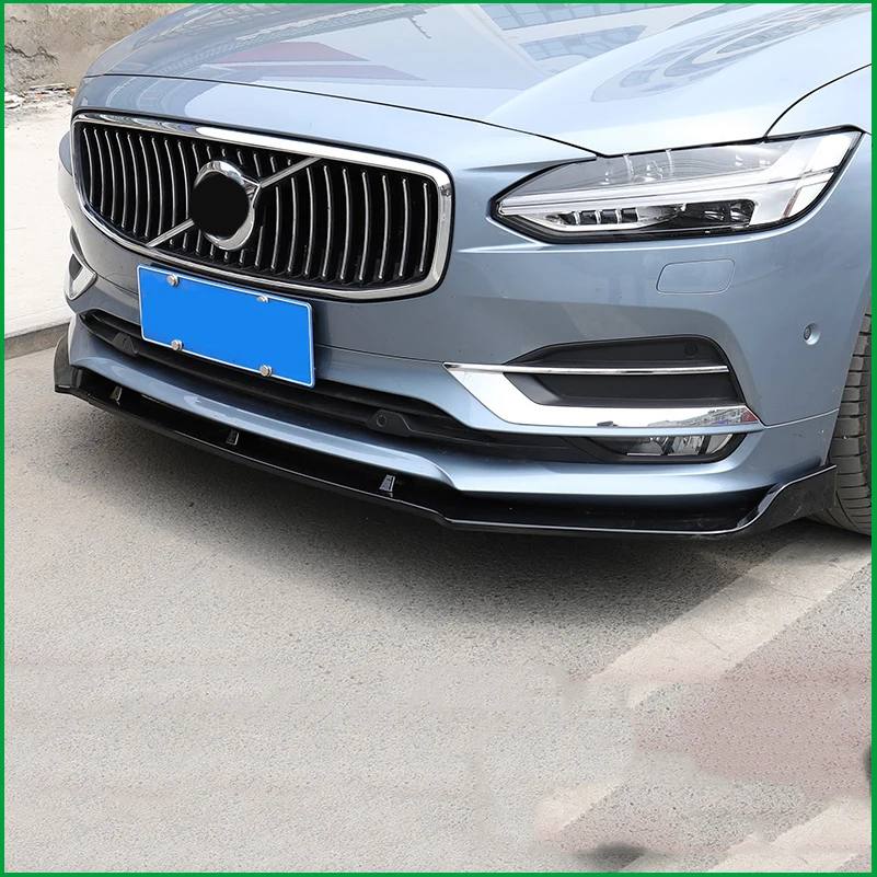 Передний бампер для Volvo S90 2016-2019 нижняя фотовспышка защитная пластина комплект