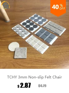 TCHY 5 мм Нескользящая войлочная подставка для ног самоклеящаяся фурнитура для ног защита для пола липкий коврик для стола шумостойкий коврик для домашнего ухода