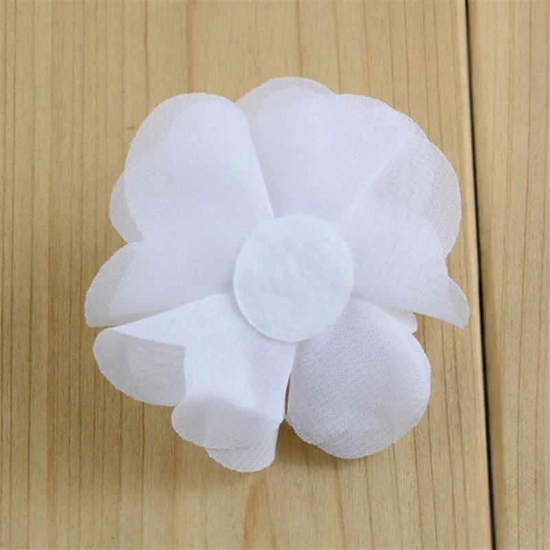 120 шт./лот 2 56 дюйма многослойная шифоновая ткань цветы для волос сделай сам