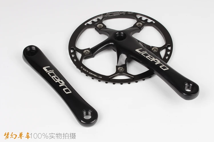 Складывающийся BMX маленький велосипед BCD130 с круглой пластиной, однодисковый редуктор 45 47 53 56 58 T, коленчатая цепь