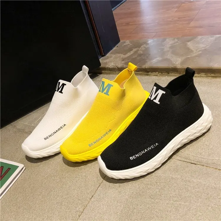 Women Chunky Sneakers Platform yellow white Thick Sole Ladies Female Vulcanize Shoes Women Casual fashion Platform Sneakers
