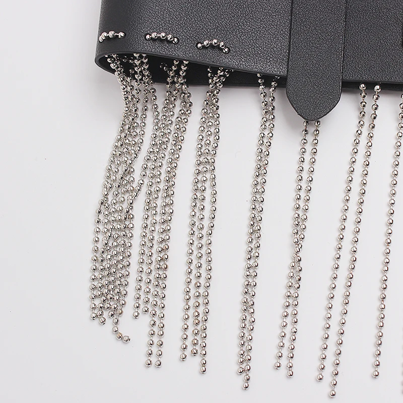 2019 hot new Silver Chain Body Bondage Tassel Belt Faux Leather causal Corset female Harness Waist Straps Suspenders Belts | Аксессуары