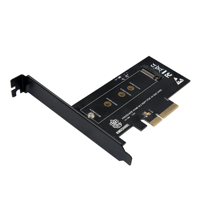 Карта преобразователя хоста PCI-E KS-736 x 4x 8/16 12 см M.2 NGFF M Key SSD на Nvme PCI Express размер
