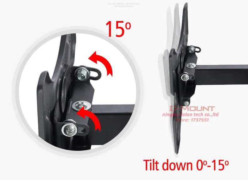 D-MOUNT DL-N30 10-3" 30 кг светодиодный ТВ настенное крепление ЖК-дисплей Монитор Кронштейн Макс. VESA 200*200 мм