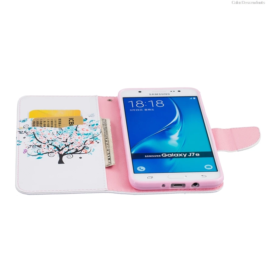 Кожаный чехол для samsung Galaxy J710 кошелек в виде блокнота Капа Funda J 710 чехлы телефонов |
