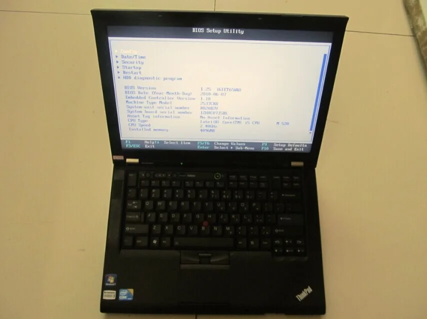 Б/у компьютер t410 i5 4g автомобильный диагностический ноутбук выберите Hdd Thinkpad с