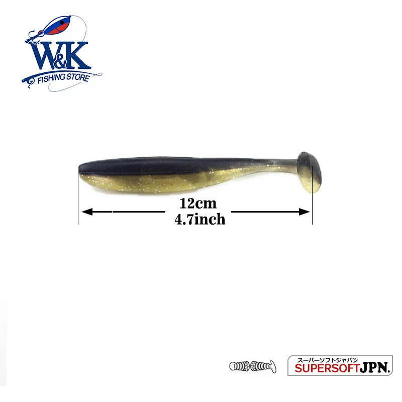 W & K брендовая Мягкая приманка 4.7 inch 5 шт./пакет leurre souple море Рыбалка силиконовые
