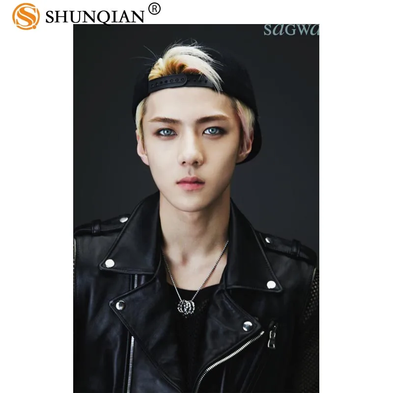 Новое поступление экзо о SeHun Пользовательские печати шелковой атласной тканевый