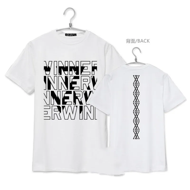 KPOP WINNER EXIT Japan Album Shirts K POP повседневная хлопковая одежда футболка топы с короткими