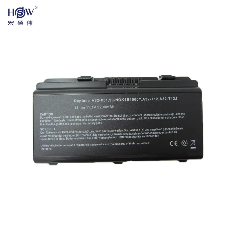 HSW 6 cell Аккумулятор для ноутбука Asus T12C T12Er T12Fg T12Jg T12Ug X51H X51L X51R X51RL X58 X58C X58L X58Le a31 T12 A32