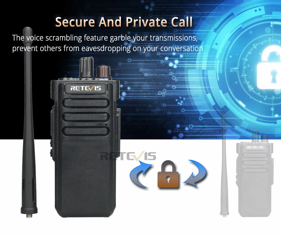 2 шт. RETEVIS RT29 Walkie Talkie 10 Вт UHF(или VHF) IP67 Водонепроницаемый VOX CTCSS/DCS удобный двухстороннее радио Comunicador трансивер