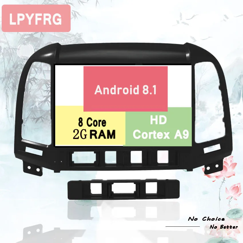 Автомагнитола 2 Гб ОЗУ android 10 0 автомобильный dvd плеер для hyundai santa fe 3 отверстия 4