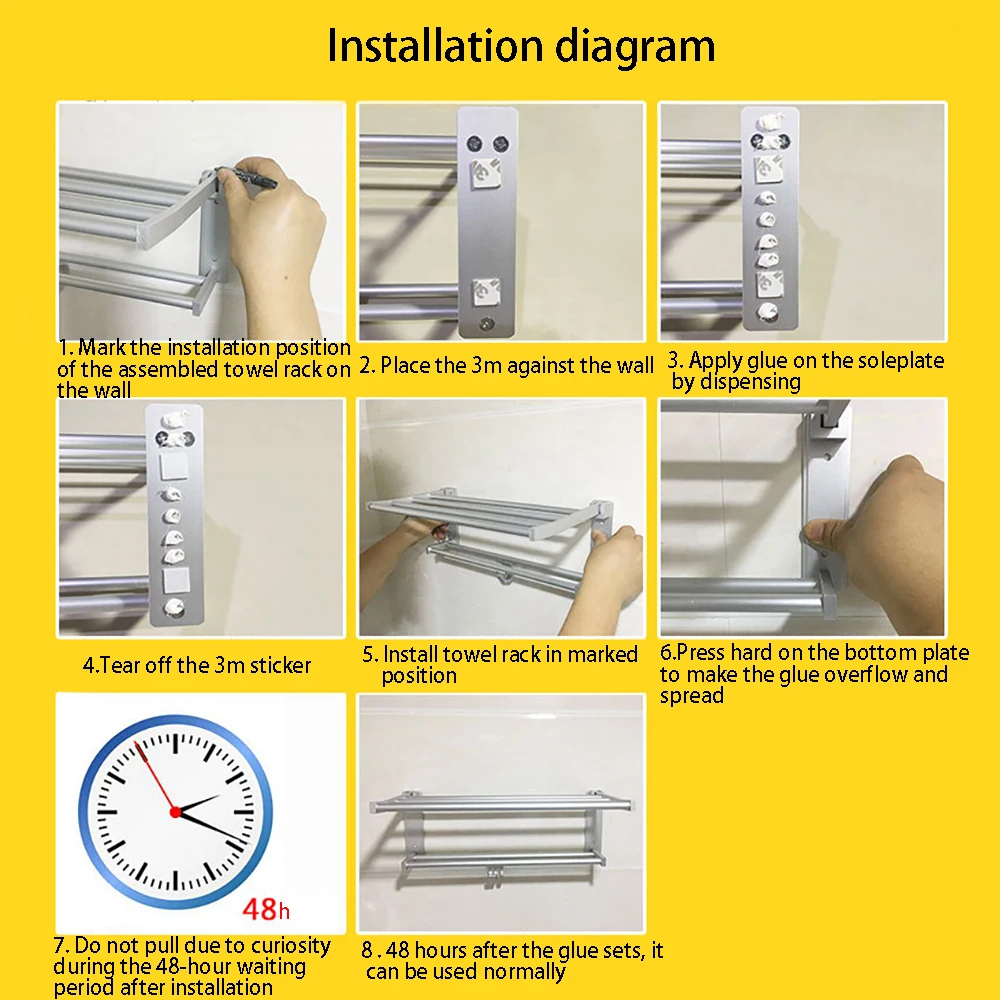 40 см алюминиевый Etagere De Douche Murale Porte servitte/Manteau Salle Bain En Inox сервитер coat rack душевой