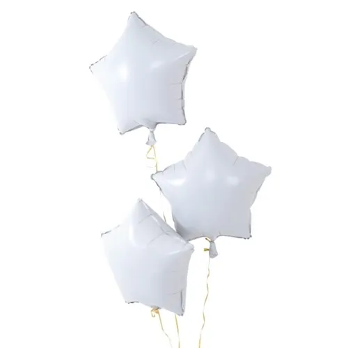 8 шт Детские душ Globos 18 дюймов Белый розовое золото Звездные гелиевые