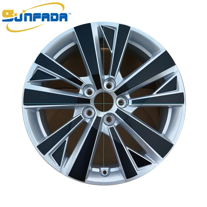 SUNFADA 17 &quot18&quot углеродное волокно RimPrints ступицы колеса наклейка на обод наклейки