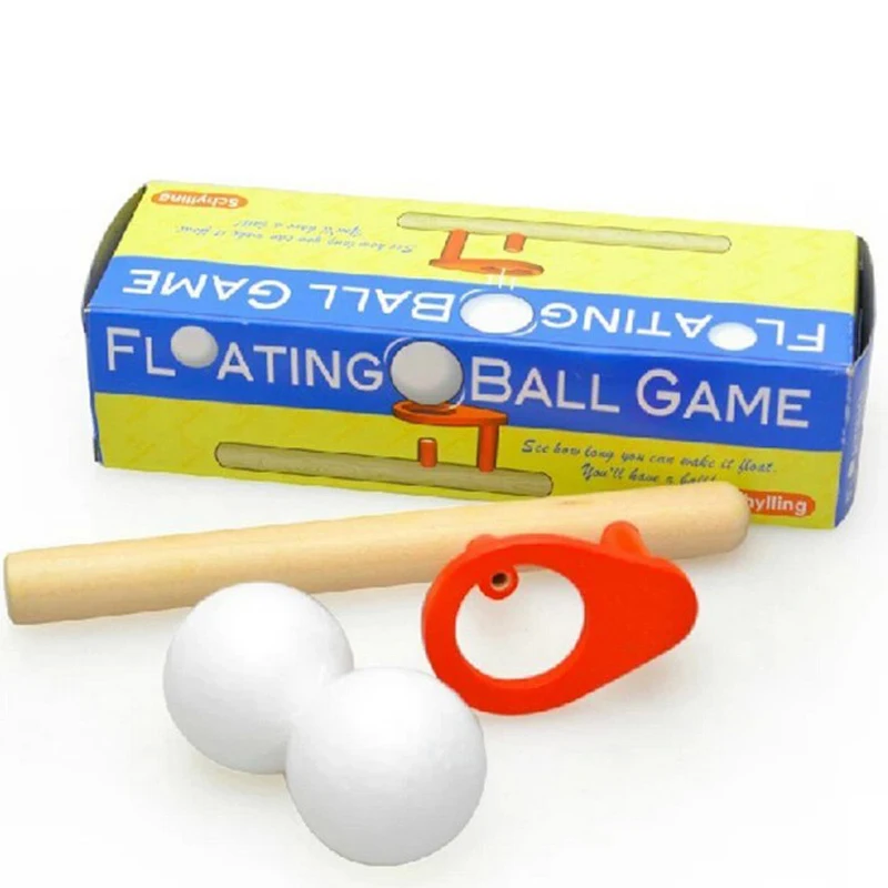 Деревянные игрушки забавные выдувные мячи Классическая Веселая игра для раннего