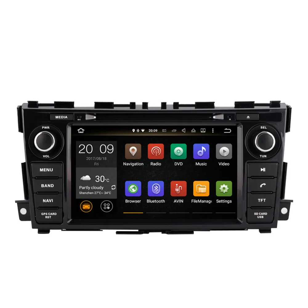 8 дюймовый Android 0 Восьмиядерный 4 Гб RAM Автомобильный GPS навигатор для Nissan Teana Altima 2013