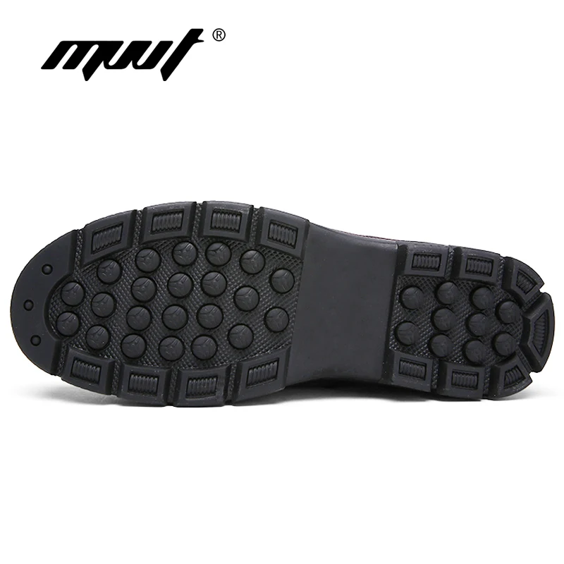 MVVT/мужские зимние ботинки с мехом теплые мужские из натуральной кожи на