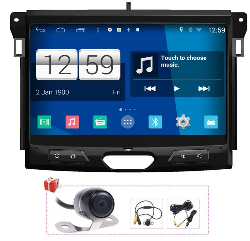 Free Map+Rear camera 10.1&quot Quad Core Android 4.4 Autoradio DVD GPS Navigation Satnav Stereo Headunit for Ford Ranger 2015-2016 |