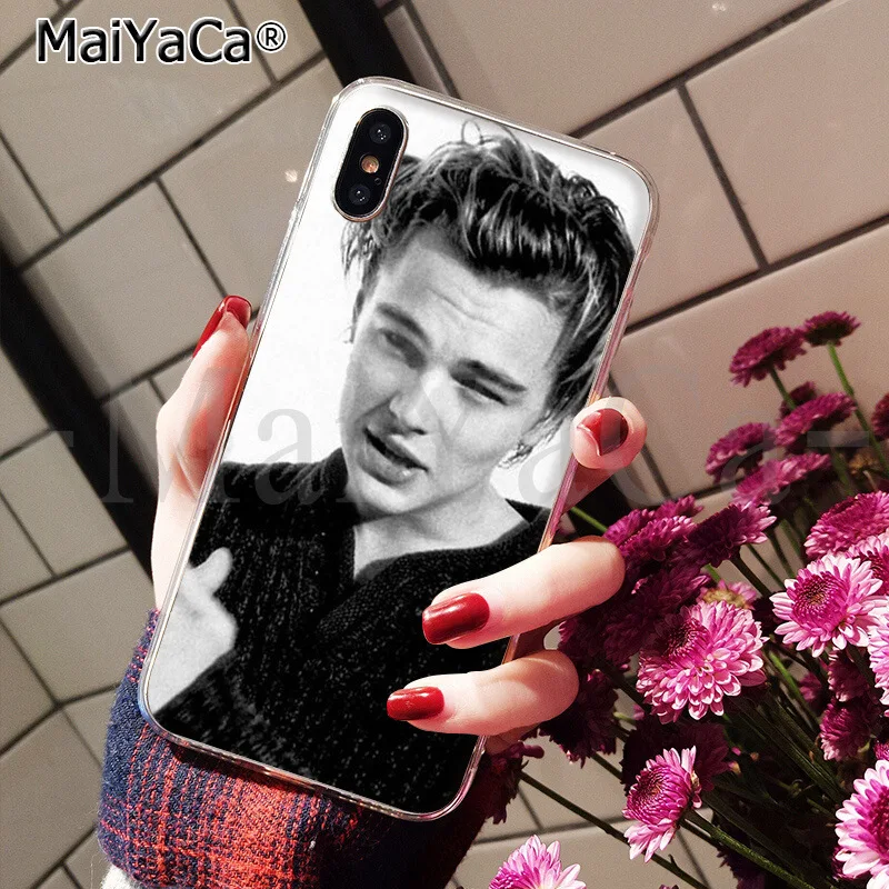 MaiYaCa Leonardo Dicaprio young Новинка чехол для телефона Fundas чехол для iPhone 6 S 6 plus 7 7 plus 8 8 Plus X Xs MAX 5 5S XR