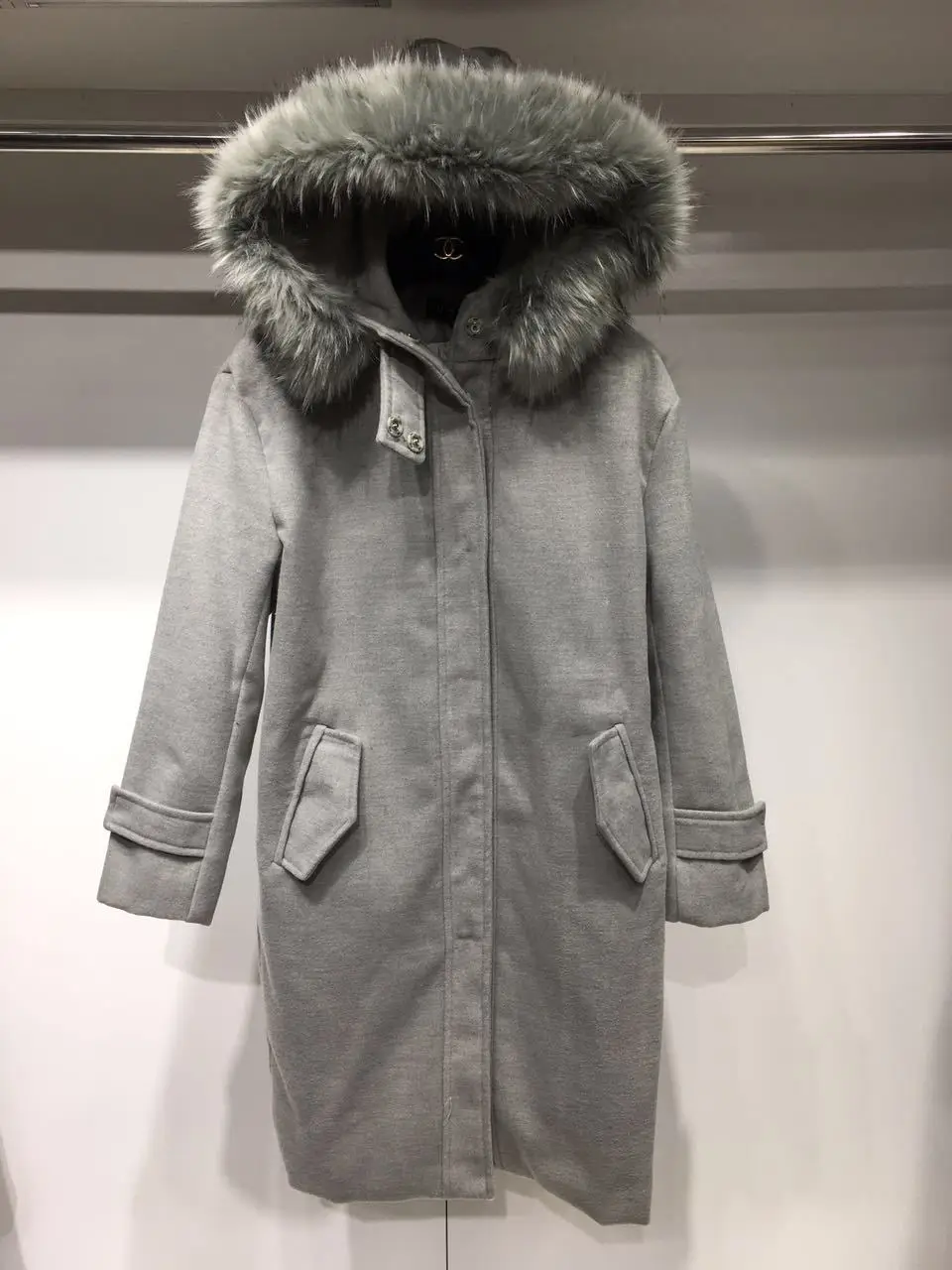 Новое осенне-зимнее женское пальто Vestido размера плюс, модное приталенное хлопковое пальто с капюшоном MD-Long, женская верхняя одежда большого размера