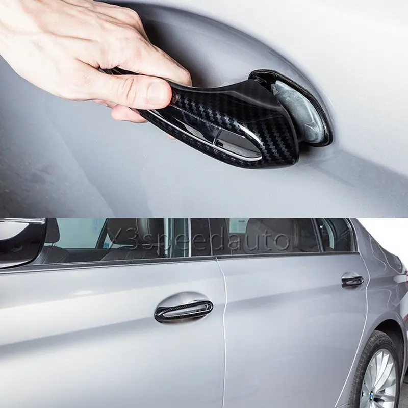 4 шт. накладки на дверные ручки из углеродного волокна для BMW 5 Series G30 2017-2019