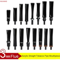 ru muxiang 3mm flue smoking pipe specialized straight mouthpiece acrylic mouthpiecenozzle fit with 3mm filter be0007 be0078