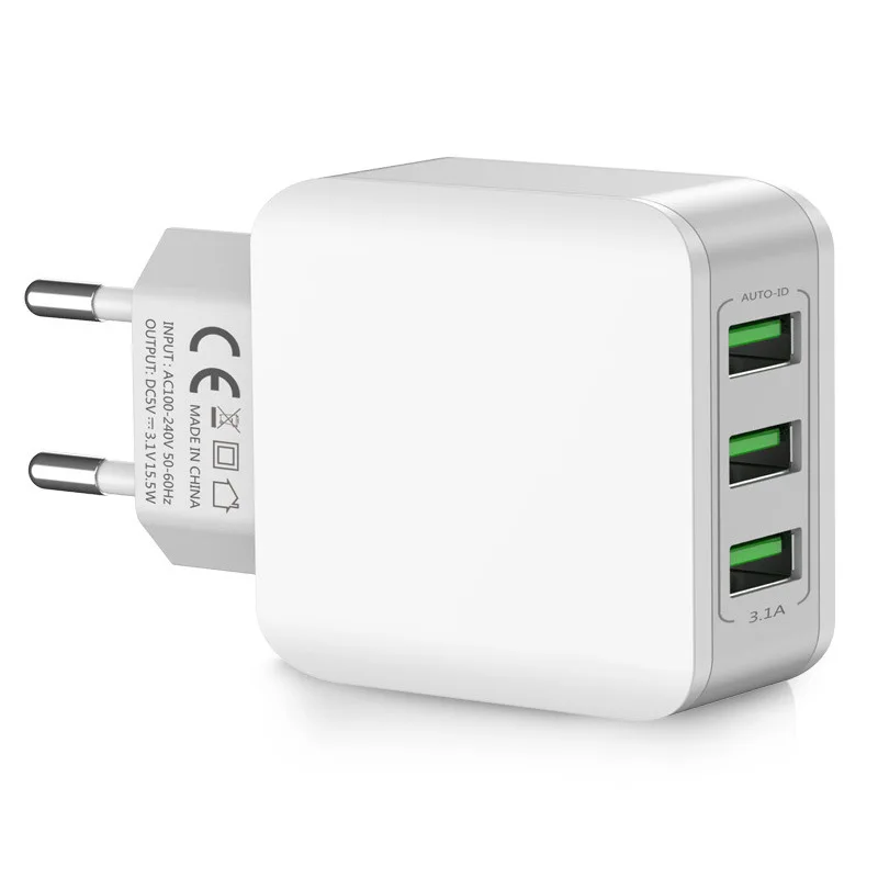 Быстрое зарядное устройство EU 15 5 W 5V3.1A Быстрая зарядка для мобильных телефонов 3