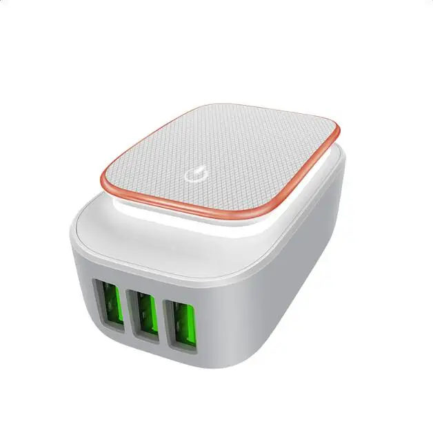 Зарядное устройство 3USB светодиодная лампа LDNIO с сенсорным питанием вкл./выкл. для