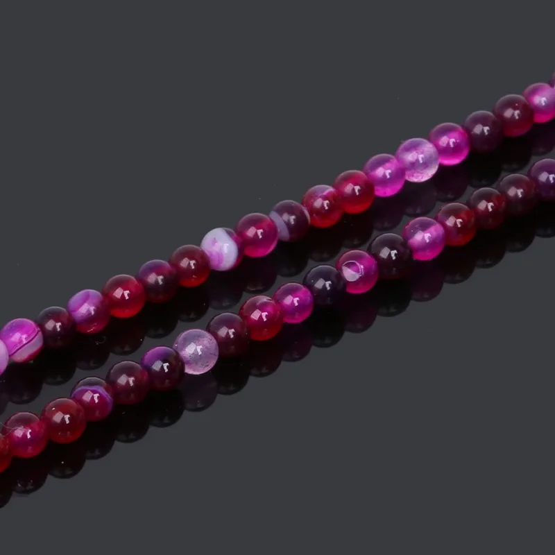 Бусины из натурального камня пурпурный тигровый глаз агата круглые свободные