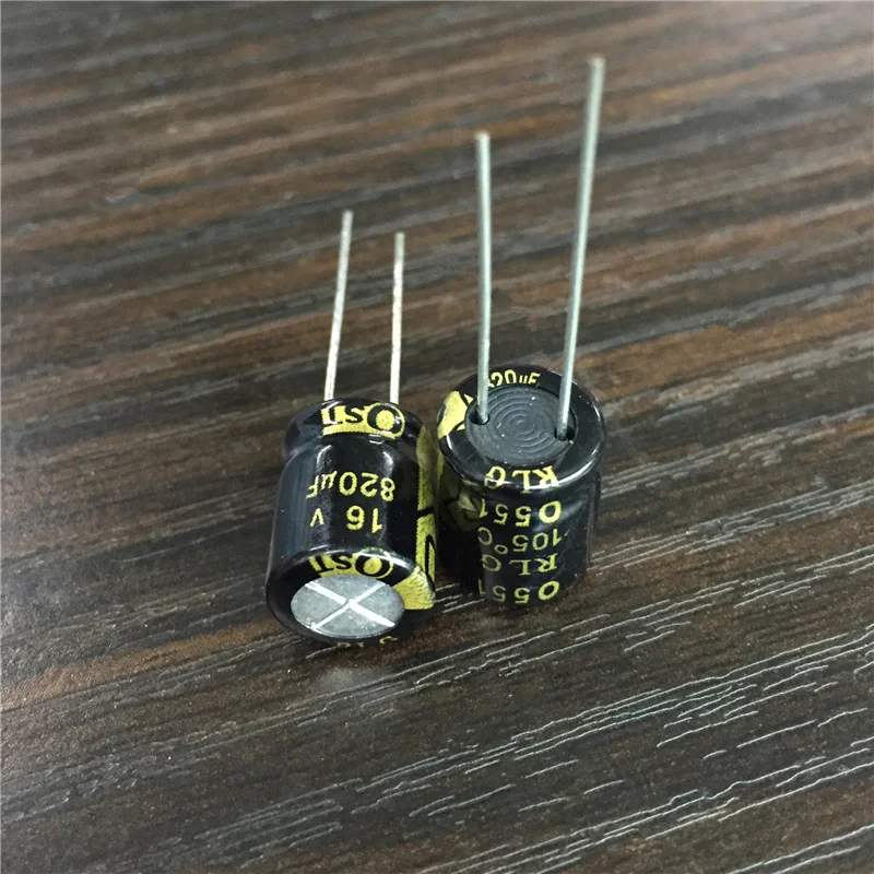 10 шт. 820 мкФ 16V OST RLG серии 10x12 5 мм длительный срок службы 16V820uF алюминиевый