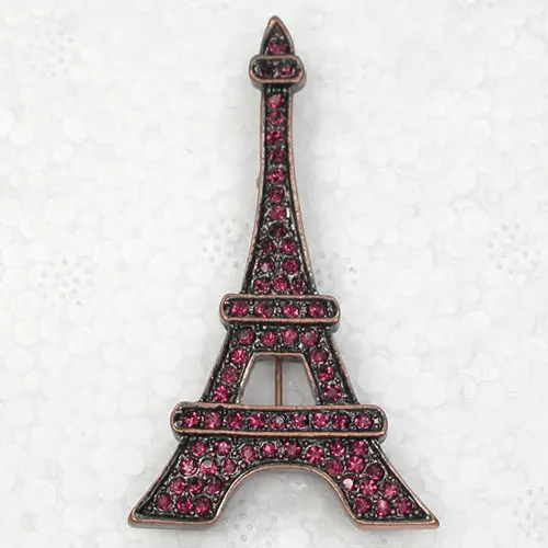 

Purple Rhinestone Eiffel Tower Pin brooches Pendant C326 D3