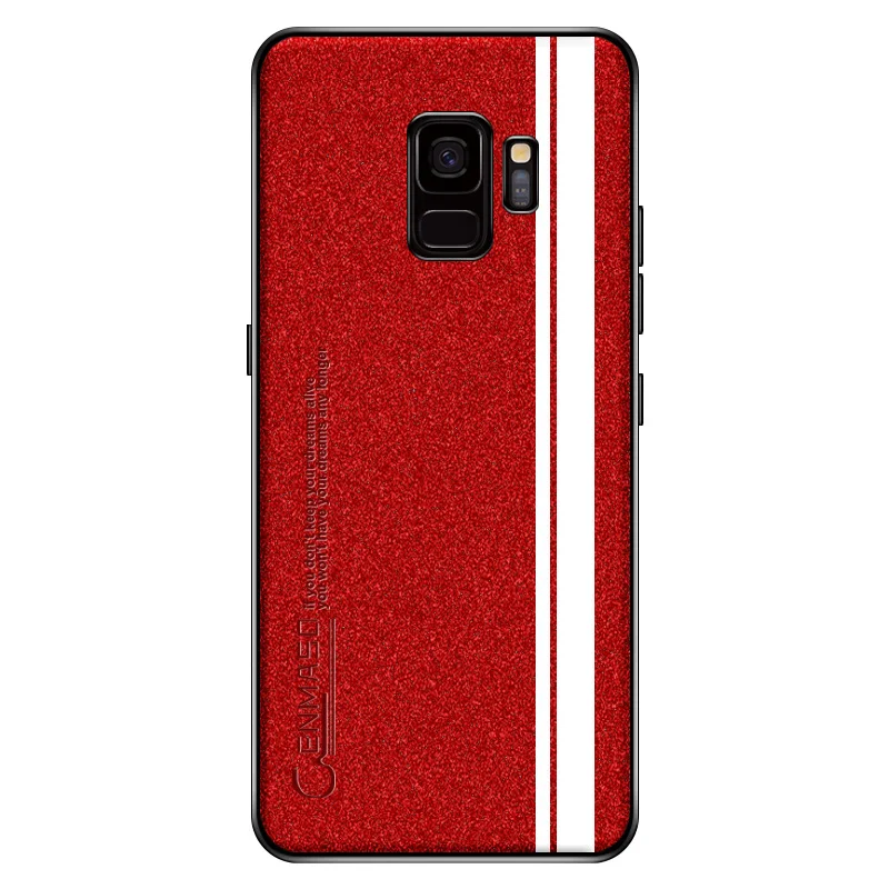 Чехол для samsung S8, роскошный кожаный мягкий защитный чехол для samsung Galaxy S10 S9 S8 Plus S10e чехол - Цвет: Красный